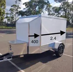 Motor bike trailer